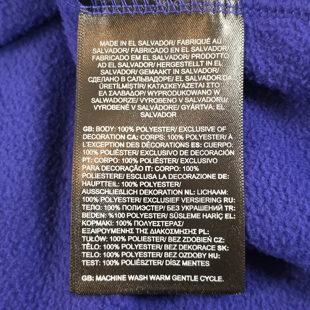 The North Face Anchor 1/4 Zip Fleece Pullover Lapis Blue Men’s Medium NWT